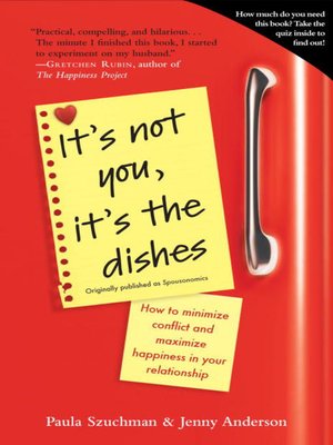 cover image of It's Not You, It's the Dishes (originally published as Spousonomics)